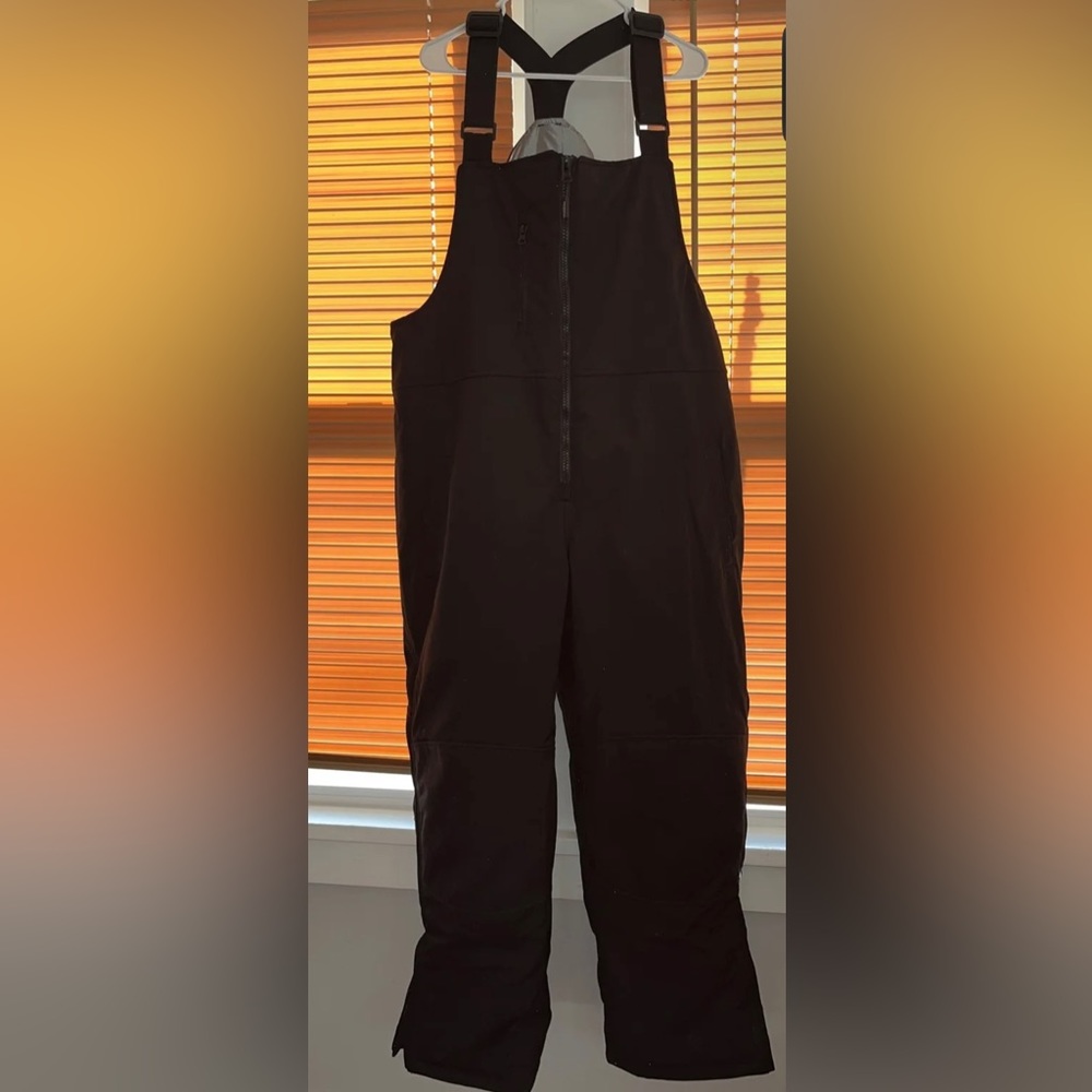 Refrigiwear Insulated Softshell Bib Overalls 0495R - Black - Mens Size L